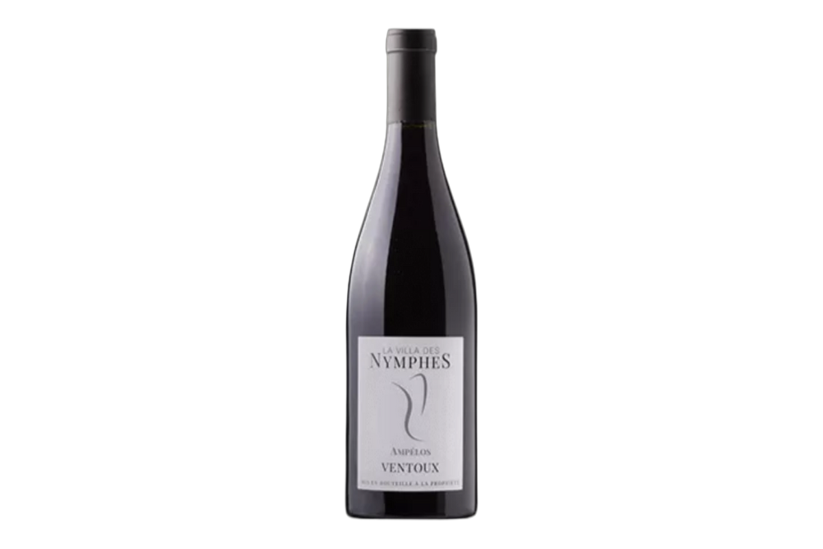 Fles La Villa des Nymphes Ventoux Rouge Ampélos