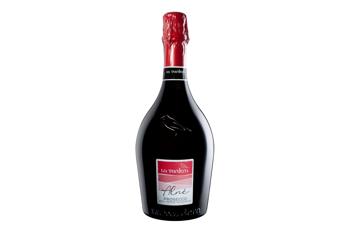 Fles La Tordera Prosecco Spumante Alnè Extra Dry